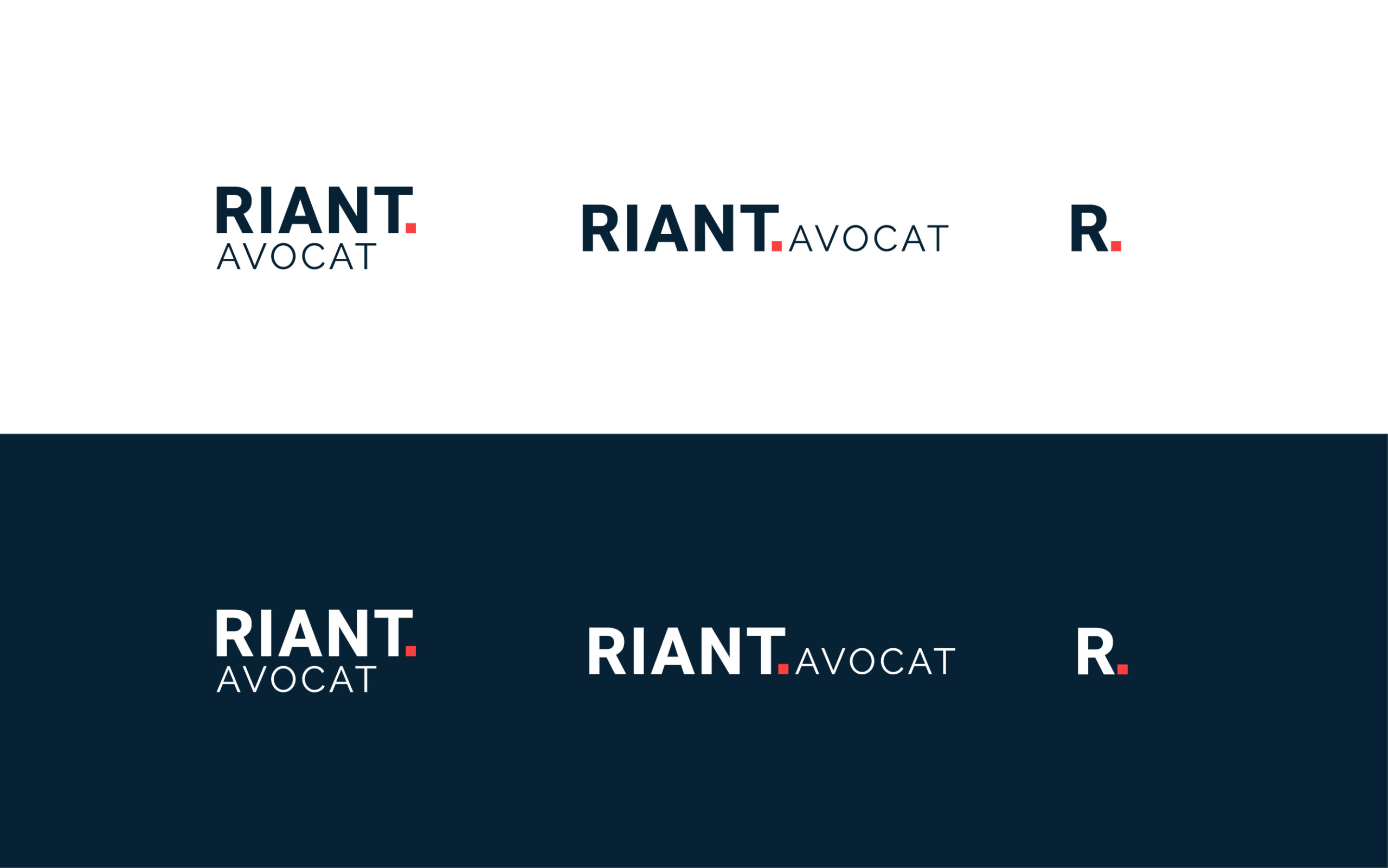 Riant avocat logo variations